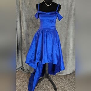 B. Smart Royal Blue High Low Dress